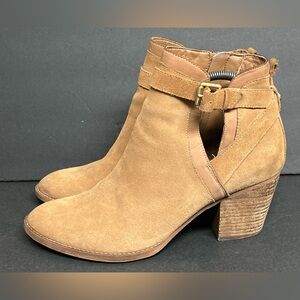 Women’s Sam Edelman Maurine Bootie in Golden Caramel Suede Size 12M